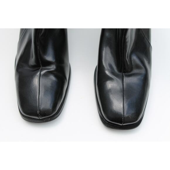 Aquatherm By Santana Boots Womens 6 M Black Ankle Round Toe Heels Mid Top Zip - Picture 3 of 12